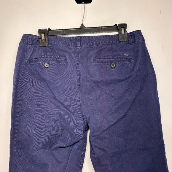 Dockers Navy Khaki Pants Flat Front 4 Pockets Cotton Pants Women's Size 10M - Picture 3 of 5